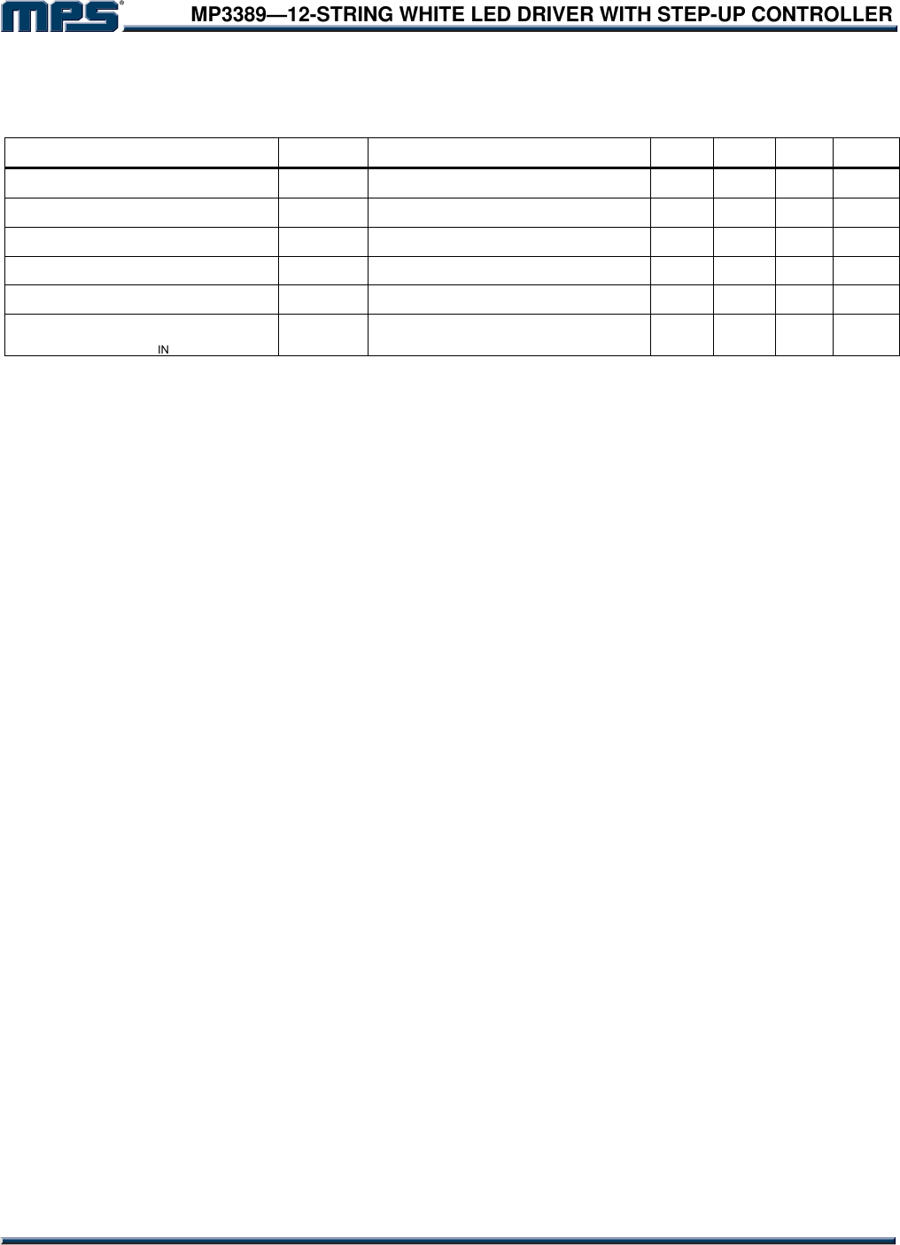MP3389 Datasheet by Monolithic Power Systems Inc. DigiKey Electronics