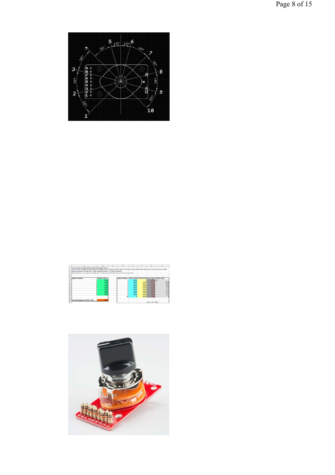 Rotary Switch Potentiometer Hookup Guide Datasheet by SparkFun